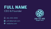 Blue Cinema Tech  Business Card Design