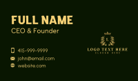 Royal Crown Wreath Business Card