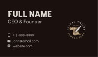 Quill Pen Paper Scroll Business Card