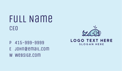 Smart Whale Animal Business Card