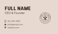 Carpentry Hammer Chisel Business Card