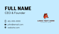 Orange Animal Outline Business Card Design