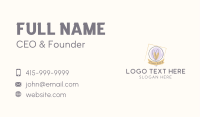 Light Bulb Badge  Business Card