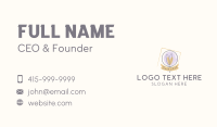 Light Bulb Badge  Business Card Design