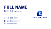Blue Leaf Human Business Card