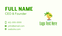 Tropical Coconut Island Business Card Design