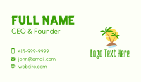 Tropical Coconut Island Business Card