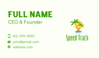 Tropical Coconut Island Business Card