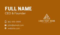 Triangle Tall Mountain Business Card