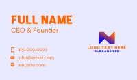 Startup Business Letter N Business Card