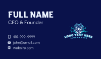 Lightning Shield Wolf Business Card