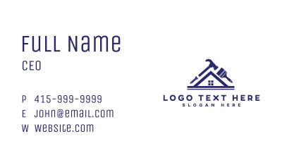 Handyman Roofing Tools Business Card Image Preview