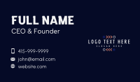 Generic Shapes Wordmark Business Card