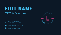 Website Developer Business Card example 2