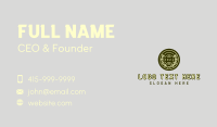 Simple Business Wreath Business Card Design