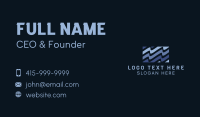 Abstract Box Wave  Business Card Design