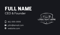 Auto Garage Shield Business Card