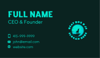 Wolf Howl Moon Business Card