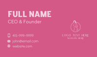 Pink Sexy Nude Woman Business Card