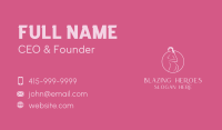 Pink Sexy Nude Woman Business Card Image Preview