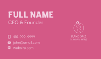 Pink Sexy Nude Woman Business Card