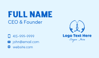 Blue Fishing Rod Business Card