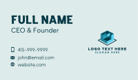 Construction Block Structure Business Card