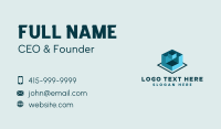 Construction Block Structure Business Card Design