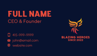 Blazing Legendary Phoenix Business Card Image Preview