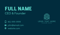 Decorative Folklore Skull  Business Card Design