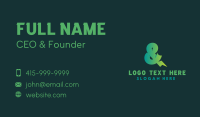 Font Business Card example 2