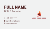 Fish Flame Grill Business Card Design