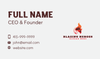 Fish Flame Grill Business Card Image Preview