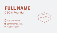 Simple Cafe Signage  Business Card