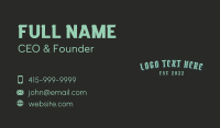 Classic Boutique Wordmark Business Card