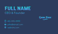Aqua  Gradient Wordmark  Business Card