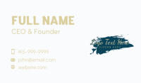 Brush Paint Script Wordmark Business Card