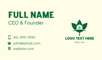 Eco Friendly House Business Card