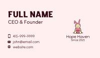 Baby Bunny Costume Business Card