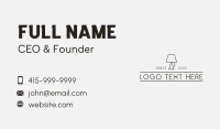 Lampshade Business Card example 1