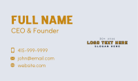 Generic Business Brand Business Card