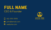 Gold Trophy Circle Business Card