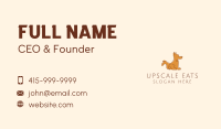 Sitting Brown Dog  Business Card Image Preview