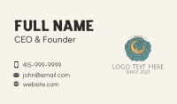 Moon Embroidery Business Card Design