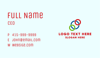 Basic Simple Rings Business Card