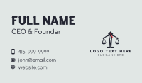 Law School Scale Business Card