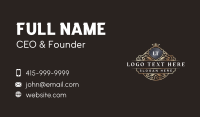 Crown Shield Ornament Business Card