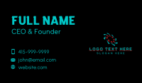 Tech Cyber Software Business Card Design