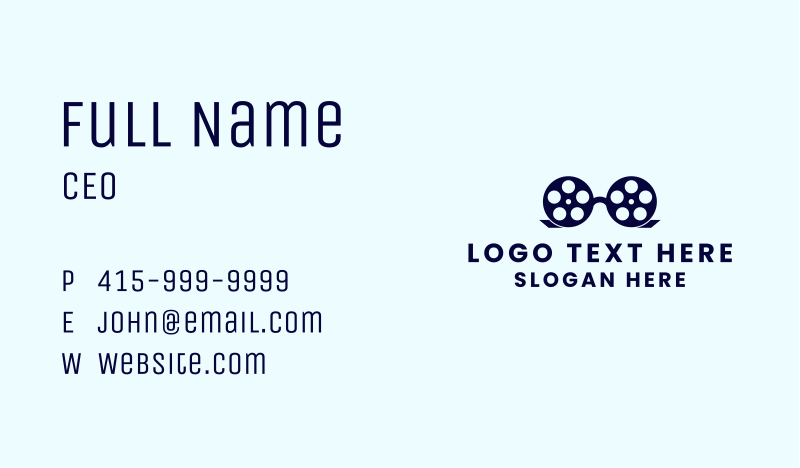 Film Business Card example 2