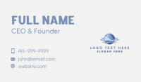 Blue Abstract Waves Business Card